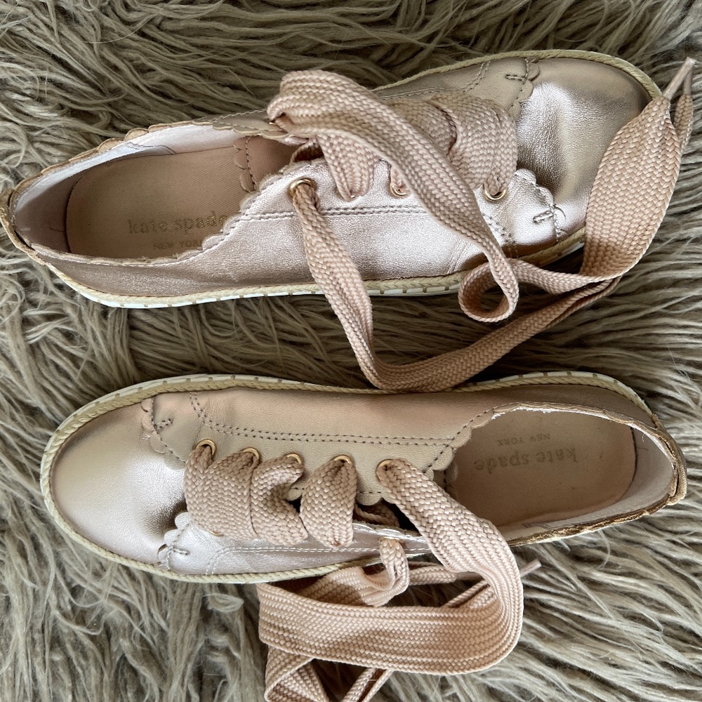 Kate Spade sneakers in rose gold